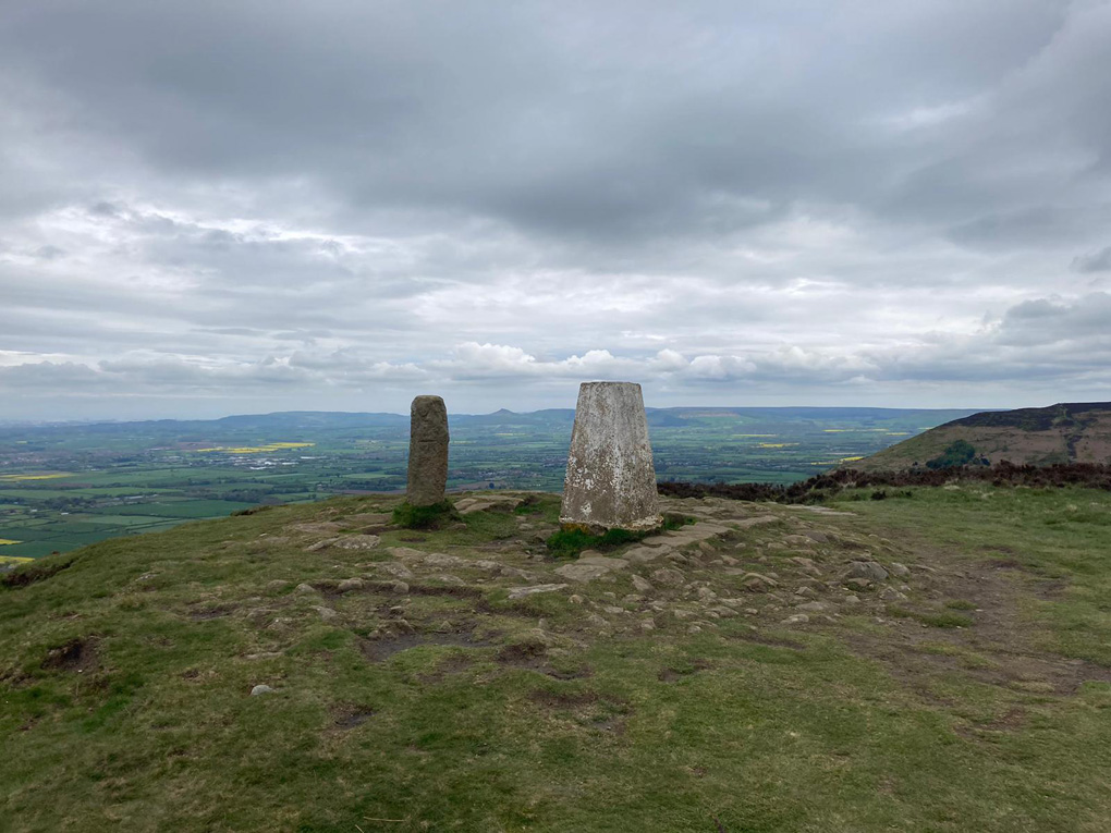 Trig point on the moor