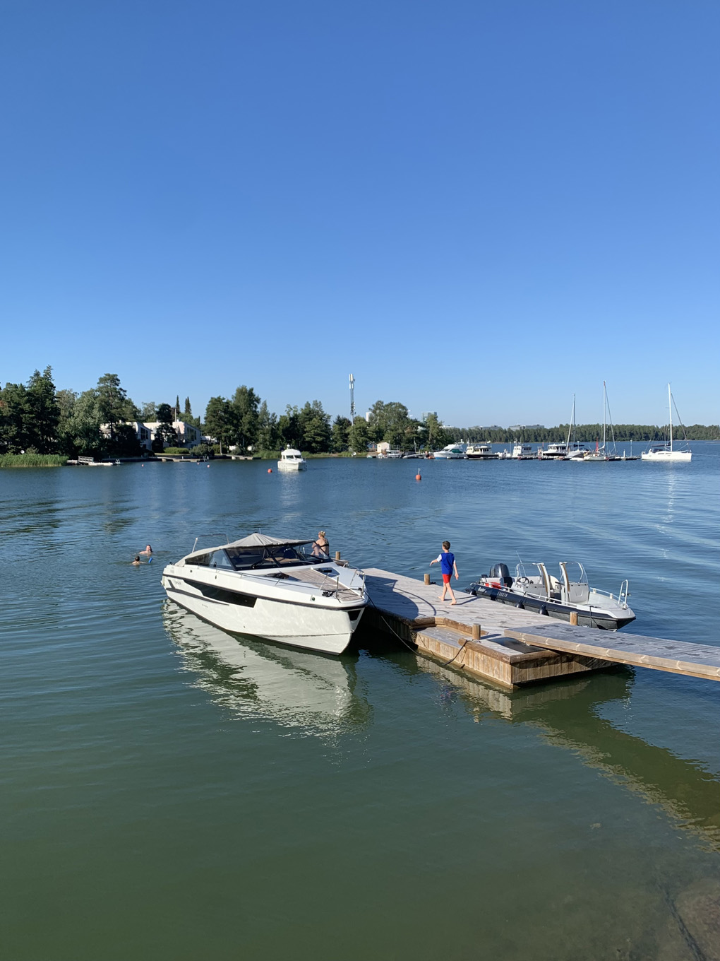 A jetty with a boat attached to it