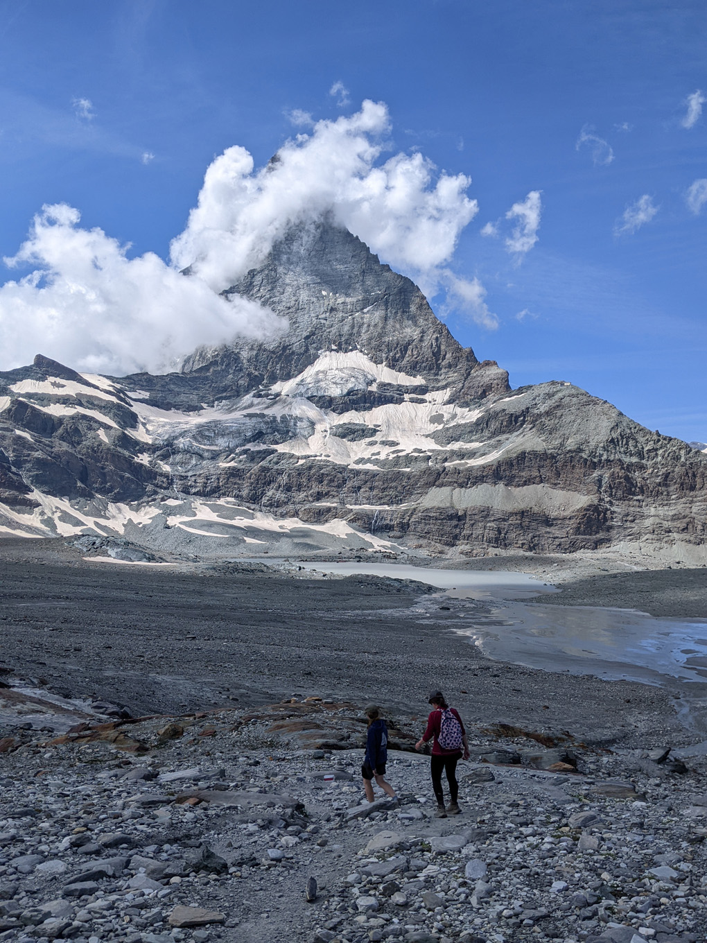 Walking in the mountains