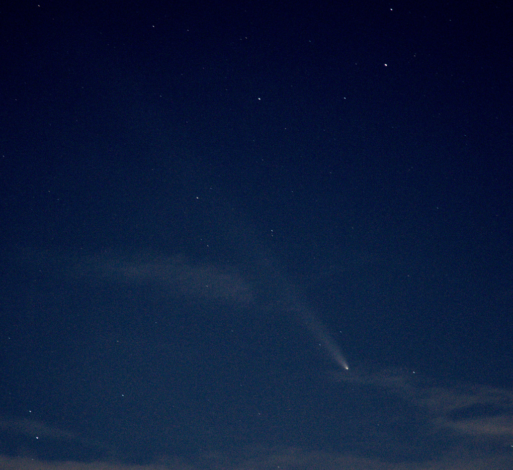 Dusk view of Comet C/2023 A3