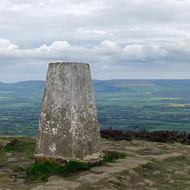 Trig point on the moor