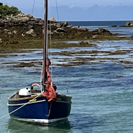 View of Hangman's Rock Scilly Isles