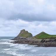 A view of Worms Head on the Gower Peninsular.