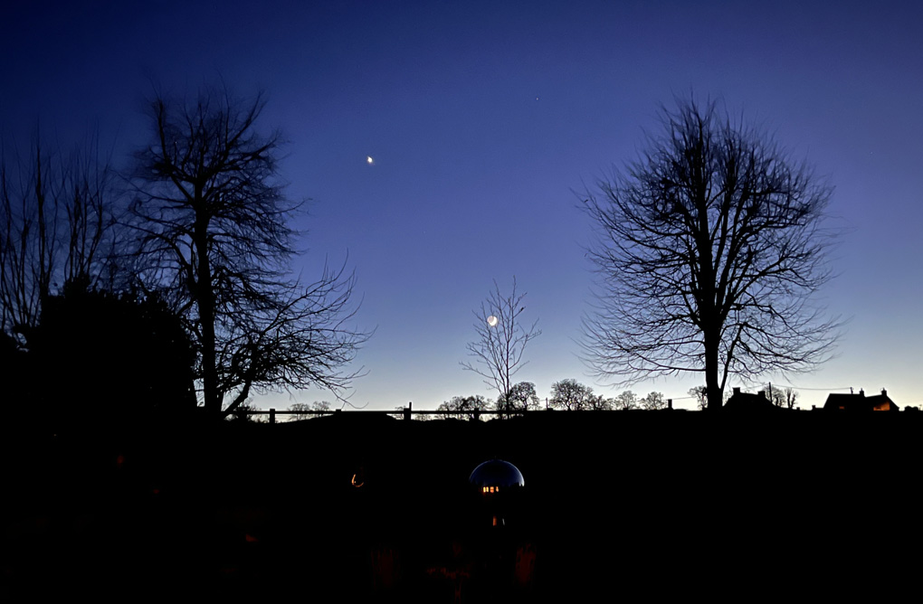 The Moon and Venus