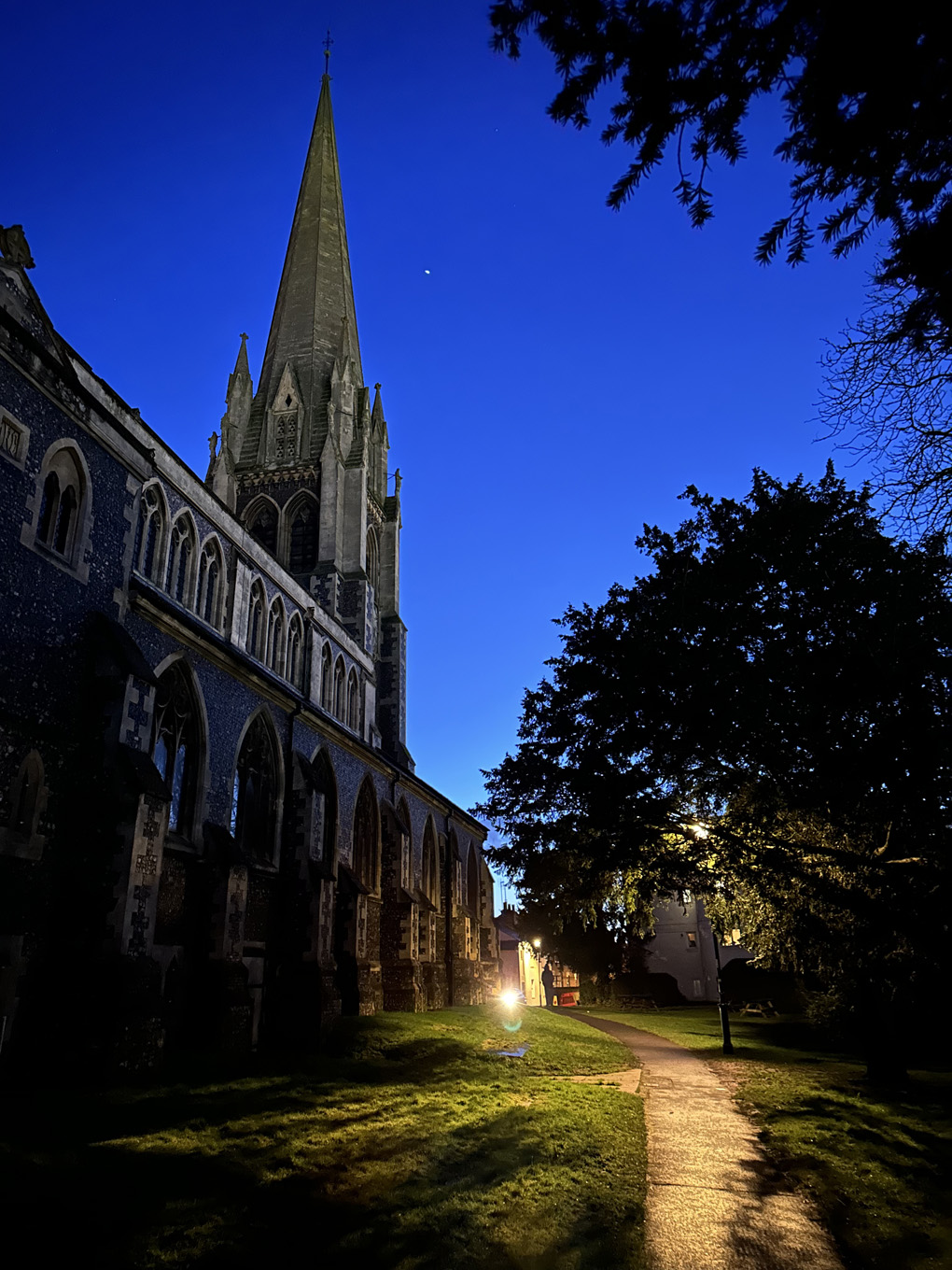 Blue evening frames St Martins Dorking